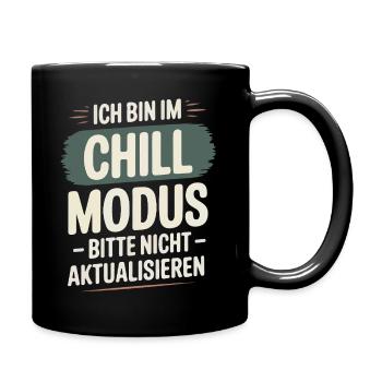 I'm in chill mode – please don't update! - Full Colour Mug - black - Right
