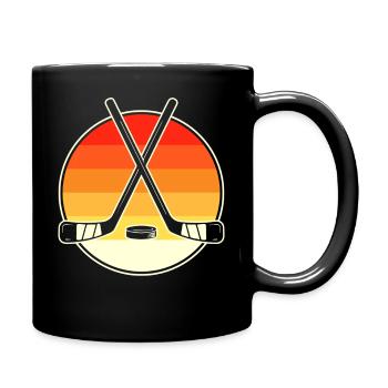 Eishockey Hockey Eishockeyspieler Geschenk  - Full Colour Mug - black - Right