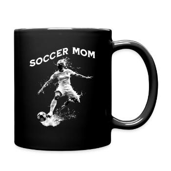 Soccer Mom Fußball Design - Full Colour Mug - black - Right