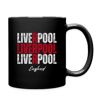 Liverpool Angleterre, fierté anglaise - Mug uni - noir - Droite