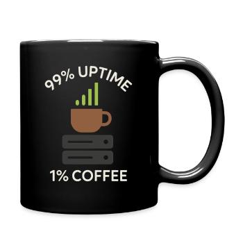 Network Infrastructure Rack and Stack Engineer - Full Colour Mug - black - Right