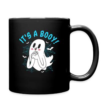 Halloween Gender Reveal Team Boy - Tasse einfarbig - Schwarz - Rechts