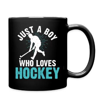 Hockey Eishockey Eishockeyspieler Geschenk - Full Colour Mug - black - Right