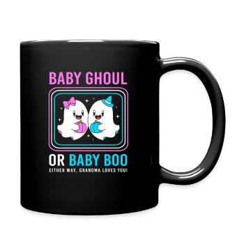 Halloween Gender Reveal - Full Colour Mug - black - Right