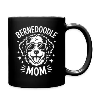 Bernedoodle Saying Mom Joke Bernedoodle Gift - Full Colour Mug - black - Right