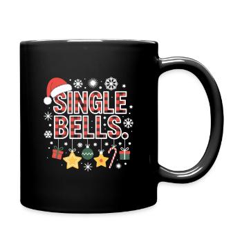 Cloches simples Noël laid - Mug uni - noir - Droite