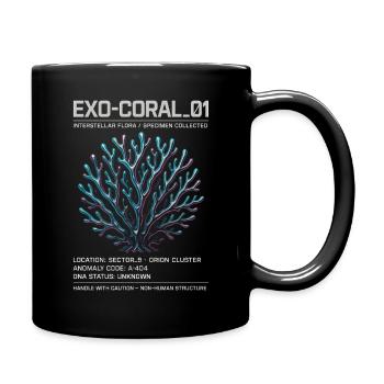 Exo Coral 01 – Design extraterrestre futuriste de science-fiction - Mug uni - noir - Droite