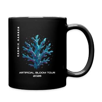 AI Abstract- Coral - Tasse einfarbig - Schwarz - Rechts