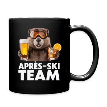 Après-Ski Team Biber - Tasse einfarbig - Schwarz - Rechts