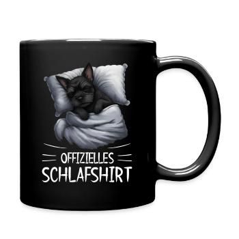 Official Sleep Shirt Affenpinscher Dog - Full Colour Mug - black - Right