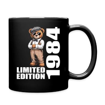 1984 Limited Edition Bär Geburtstag 1984 - Tasse einfarbig - Schwarz - Rechts