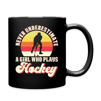 Hockey Eishockey Eishockeyspieler Geschenk - Full Colour Mug - black - Right