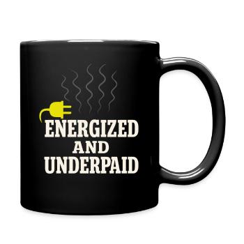 Apprenti électricien, étudiant dans le métier d’électricien - Mug uni - noir - Droite