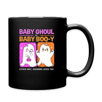 Halloween Gender Reveal - Tasse einfarbig - Schwarz - Rechts