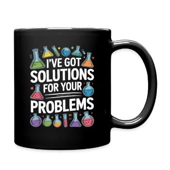Technicien de laboratoire, j’ai une solution pour le laboratoire médical - Mug uni - noir - Droite