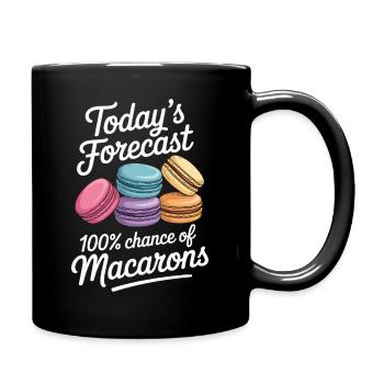 Macaron French Desserts - Full Colour Mug - black - Right