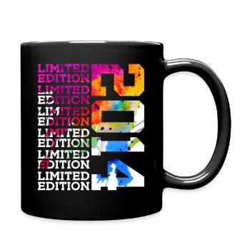 LIMITED EDITION 2014 12 JAHRE 12. GEBURTSTAG - Tasse einfarbig - Schwarz - Rechts