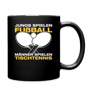 Men play table tennis table tennis players - Full Colour Mug - black - Right