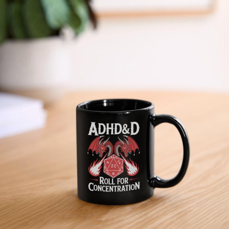 Roll for concentration ADHD Full Colour Mug