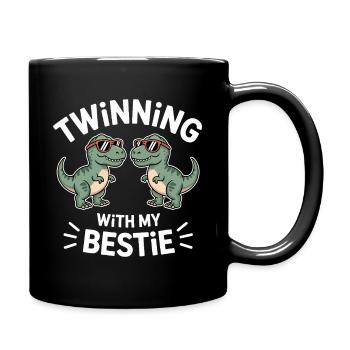 Best Friend Saying Funny Partner Look Gift - Full Colour Mug - black - Right