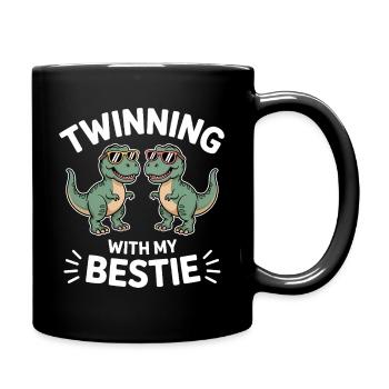 Best Friend Saying Funny Partner Look Gift - Full Colour Mug - black - Right