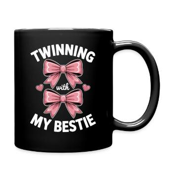 Best Friend Saying Funny Partner Look Gift - Full Colour Mug - black - Right