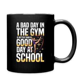  Ein Schlechter Tag Im Fitnessstudio Ist Besser - Tasse einfarbig - Schwarz - Rechts