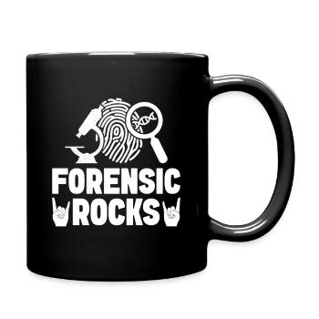 Forensic Analyst Forensic Rocks Squad Crime Lab - Full Colour Mug - black - Right