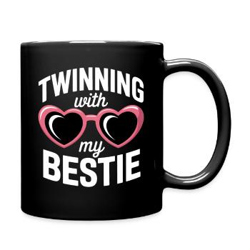 Best Friend Saying Funny Partner Look Gift - Full Colour Mug - black - Right