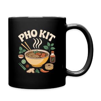 Pho Kit Bol de nouilles Foodie Asiatique - Mug uni - noir - Droite