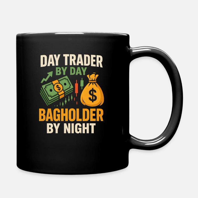 Day Trader Taschenhalter von Night Invsetment - Tasse einfarbig - Schwarz