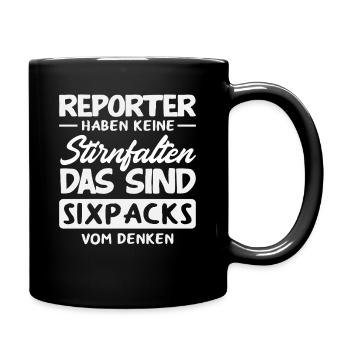 Journaliste d’investigation Journaliste Rides du front - Mug uni - noir - Droite