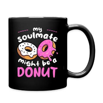 Mon beignet d’âme sœur - Mug uni - noir - Droite