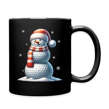 GOlf Christmas Sports Santa Claus - Full Colour Mug - black - Right