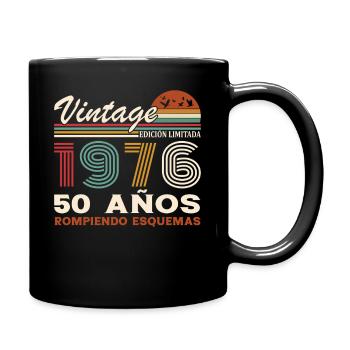 50. Geburtstag 50 Jahre Jahrgang 1976 - Tasse einfarbig - Schwarz - Rechts