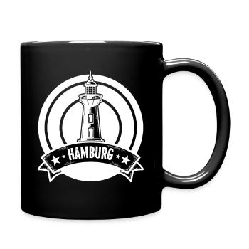 Phare de Hambourg - Mug uni - noir - Droite
