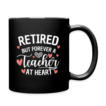 Enseignant à la retraite dans l’âme - Mug uni - noir - Droite