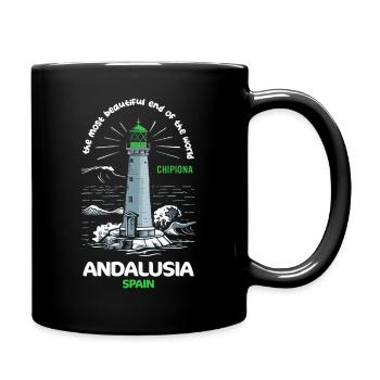 Andalusia The Most Beautiful Place in the World Travel - Full Colour Mug - black - Right