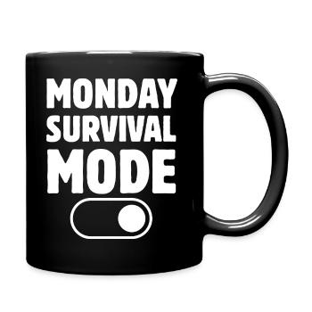 Funny Fashion Work Week Quote - Full Colour Mug - black - Right