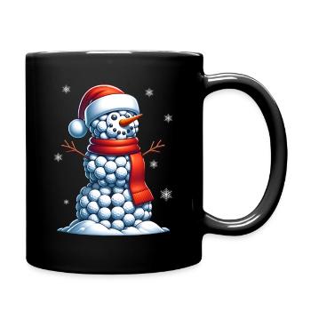 GOlf Christmas Sports Santa Claus - Full Colour Mug - black - Right