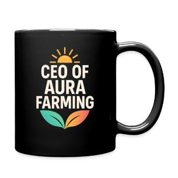 Aura Farming PDG Marque Drôle de dicton - Mug uni - noir - Droite