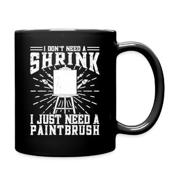 Peintre d’art drôle J’ai besoin d’un cadeau d’artiste au pinceau - Mug uni - noir - Droite