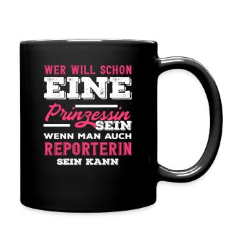 Investigative Reporter Journalist Princess - Full Colour Mug - black - Right