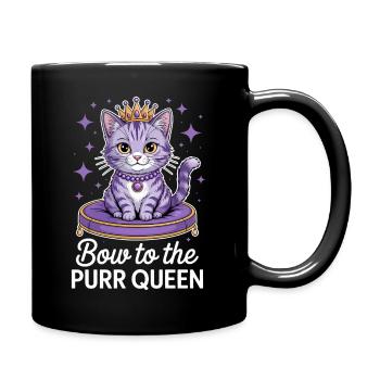 Katzen Spruch Katze Lustiges Katzen Geschenk - Tasse einfarbig - Schwarz - Rechts