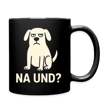 Grumpy Dog Well And Meme - Full Colour Mug - black - Right