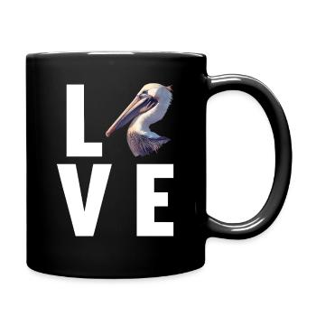 Pelicans Pelican - Full Colour Mug - black - Right