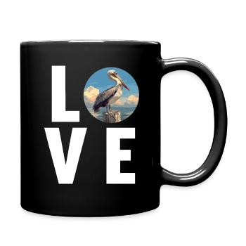 Pelicans Pelican - Full Colour Mug - black - Right