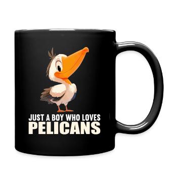 Pelicans Pelican - Full Colour Mug - black - Right