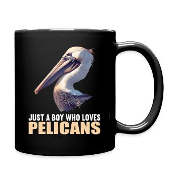 Pelicans Pelican - Full Colour Mug - black - Right
