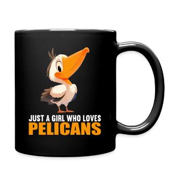 Pelicans Pelican - Full Colour Mug - black - Right